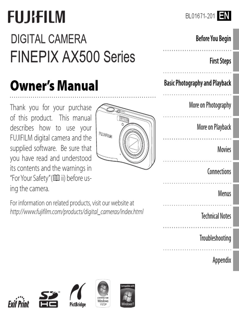 Fujifilm Finepix AX500 | PDF