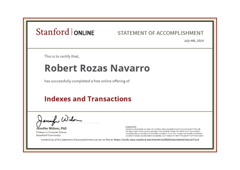 Stanford: Robert Rozas Navarro | PDF | Career & Growth