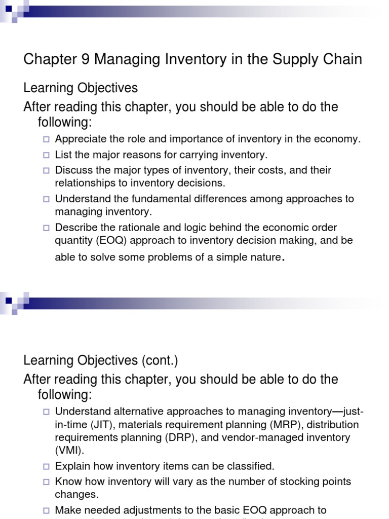 Inventory Management Strategies Explained | PDF | Inventory ...