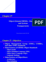 Object-Oriented Dbmss - Standards and Systems Transparencies