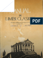 Manual de limbi clasice seminar anul IV