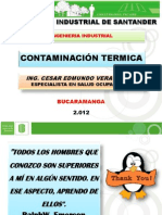 Prest Contaminaciión Térmica Uis Bucaramanga Cesar 2012