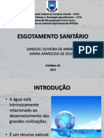 Apresentação - Esgotamento Sanitário - Ufcg