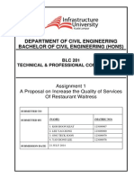 Department of Civil Engineering Bachelor of Civil Engineering (Hons)