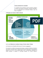 Calidad Ambiental en El Sistema Ambiental de La Comunidad