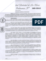 Ordenanza 389 Cdlo Modificacion de La Estructura Organica