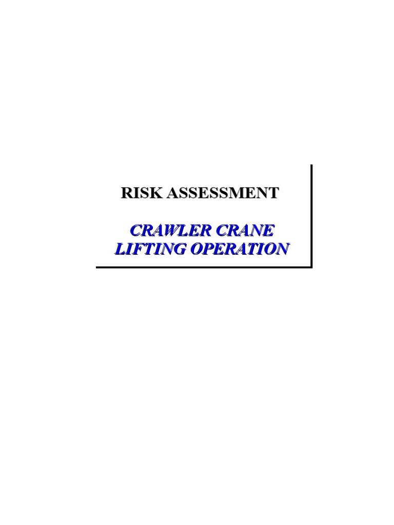 Lifting Risk Assessment | PDF | Risk | Public Health