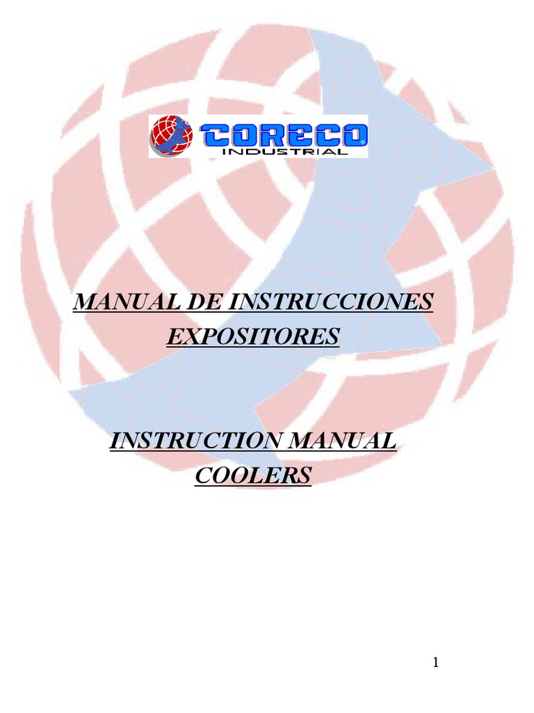Manual de Instrucciones RVC-60 | PDF | Refrigerador | Lámpara fluorescente
