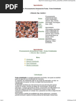 Processamento Artesanal de Frutas - Fruta Cristalizada (Abacaxi, Figo, Mamão)