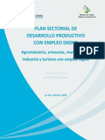 Plan Sectorial de Desarrollo Productivo Con Empleo Digno