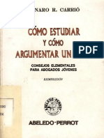 54061080 Como Estudiar y Como Argumentar Un Caso Genaro r Carrio