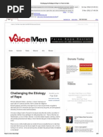 Challenging The Etiology of Rape A Voice For Men