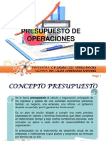 Presupuesto de Operaciones