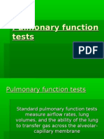 Respiration 3... Pulmonary Function Tests
