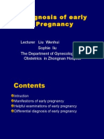 diagnosis of early pregnancy