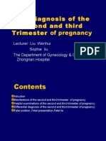 diagnosis of second and the third trimester