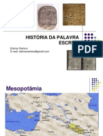 História Da Palavra Escrita