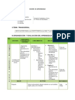 Sesión de Aprendizaje para Deysi