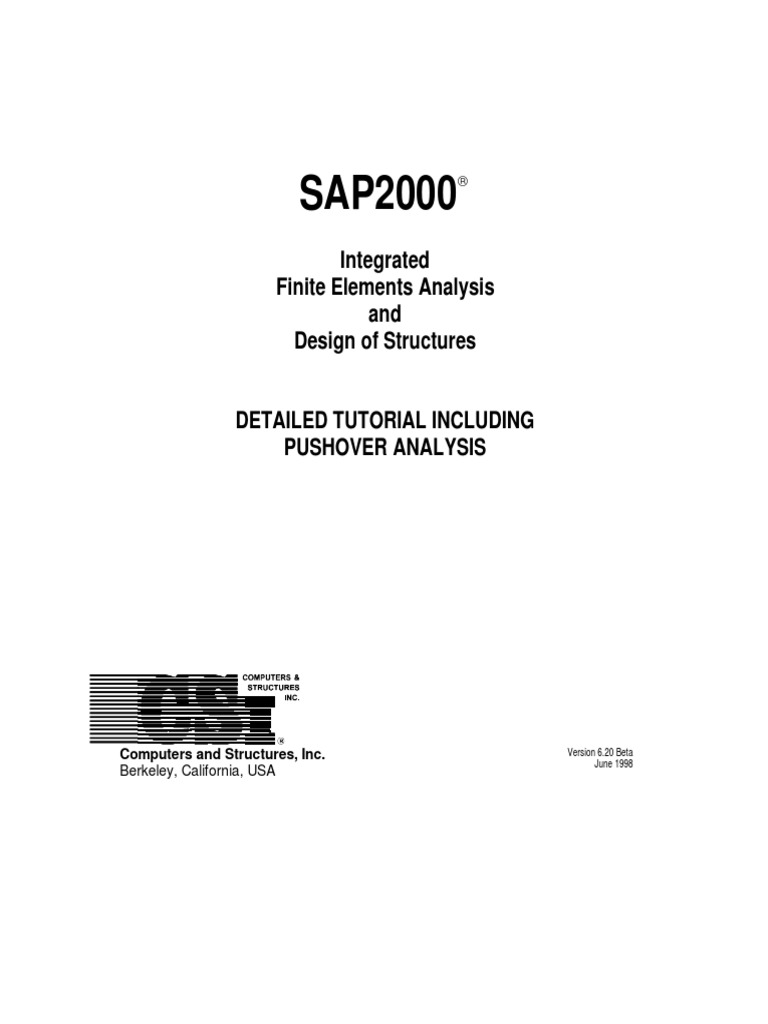 Tutorial Sap 2000 | PDF | Menu (Computing) | Software Testing