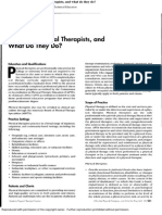 Chapter 1 Who Are the Physical Therapists, And What Do They Do