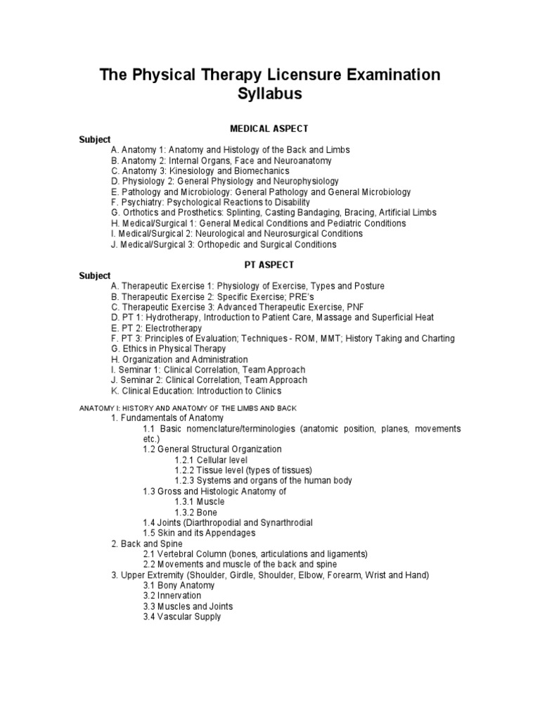 Pennsylvania Physical Therapy Licensure