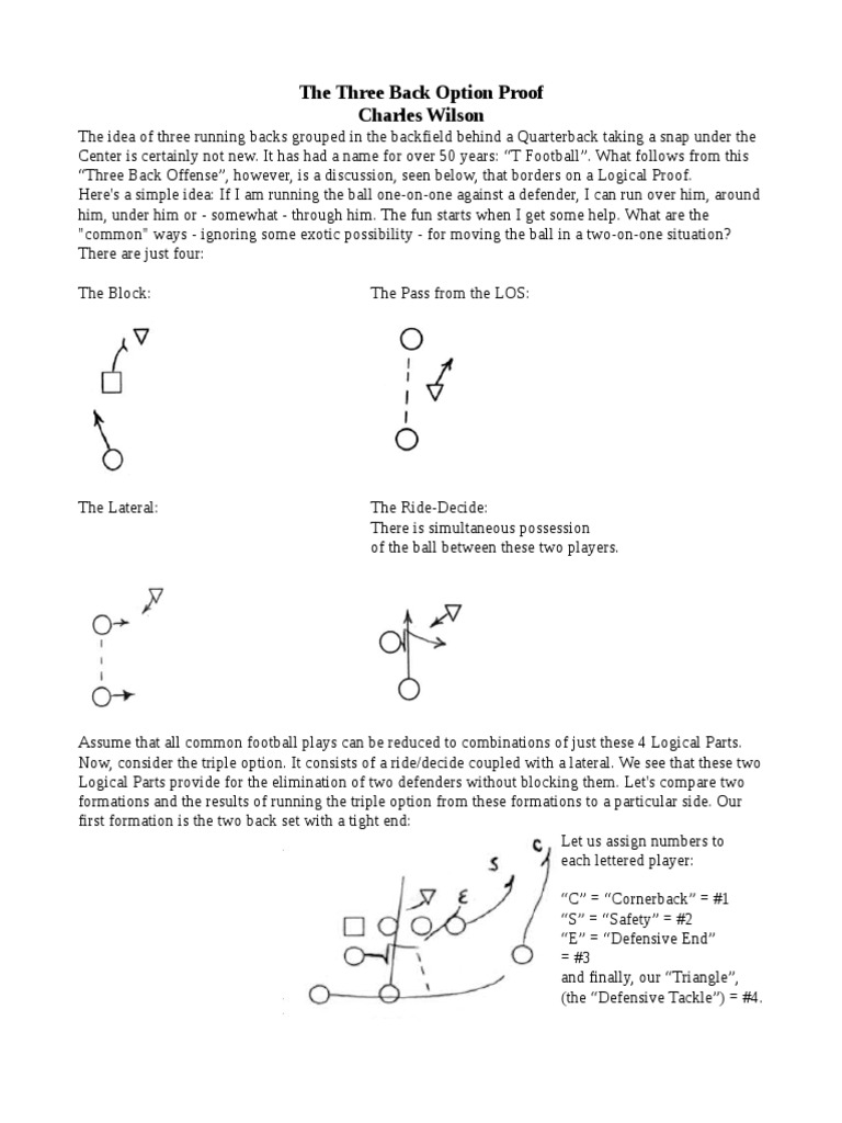 The Three Back Option Proof Charles Wilson | PDF