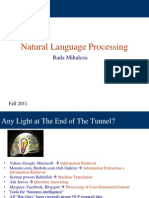 Natural Language Processing: Rada Mihalcea