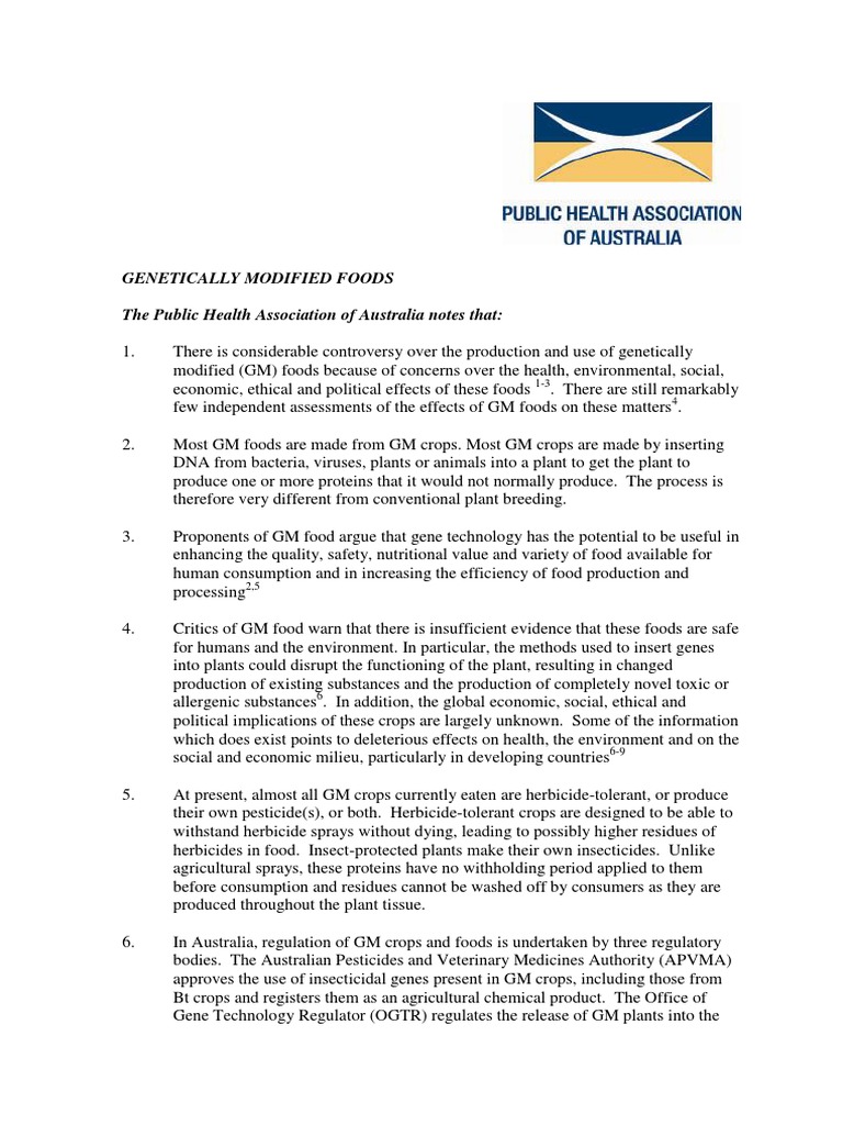 Concerns and Issue Of Genetically Modified Food - Free Essay Example | EduZaurus