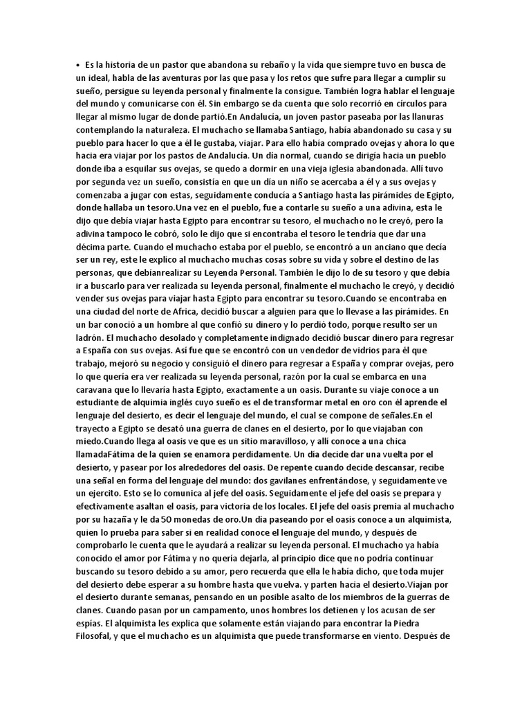 El Alquimista Resumen PDF - 1670181766