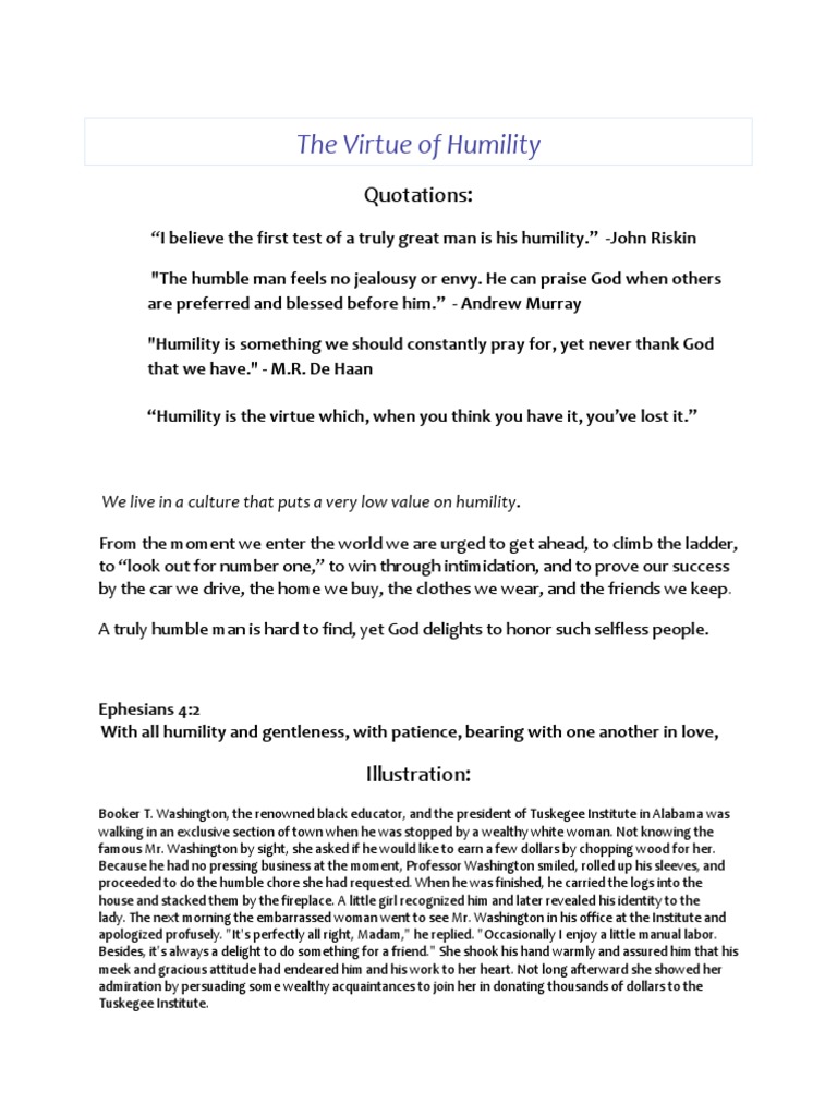 Humility | PDF