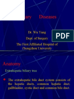 Biliary Diseases: Dr. Wu Yang Dept. of Surgery The First Affiliated Hospital of Zhengzhou University