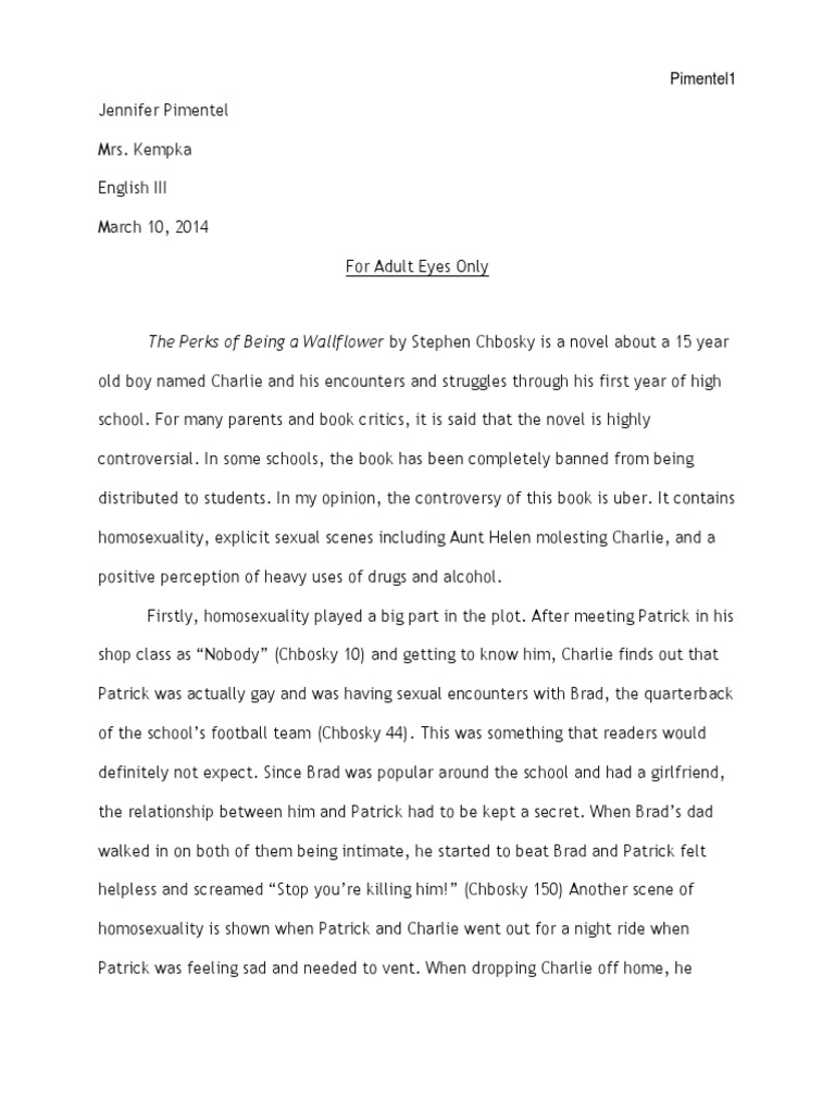 Perks of Being A Wallflower (Part 3) PDF