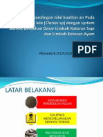 Analisa Perbandingan Nilai Kualitas Air Pada Budidaya Ikan