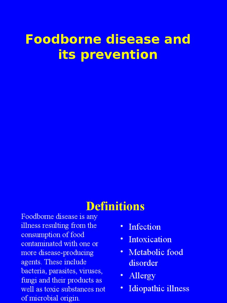 Food Borne Diseases and Its Prevention | PDF | Foodborne Illness | Pathogen