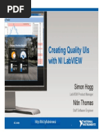 Creating Quality UIs With NI LabVIEW