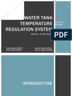 Water Tank Temperature Regulation