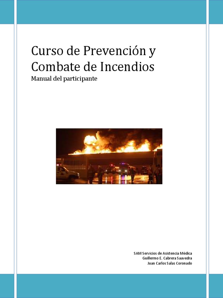 Curso de Prevención y Combate de Incendios | PDF | Dióxido de carbono ...