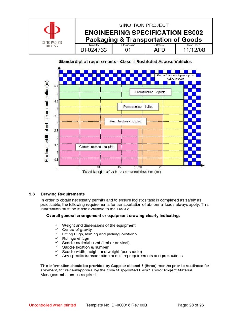 Packaging and Transport Guidelines | PDF