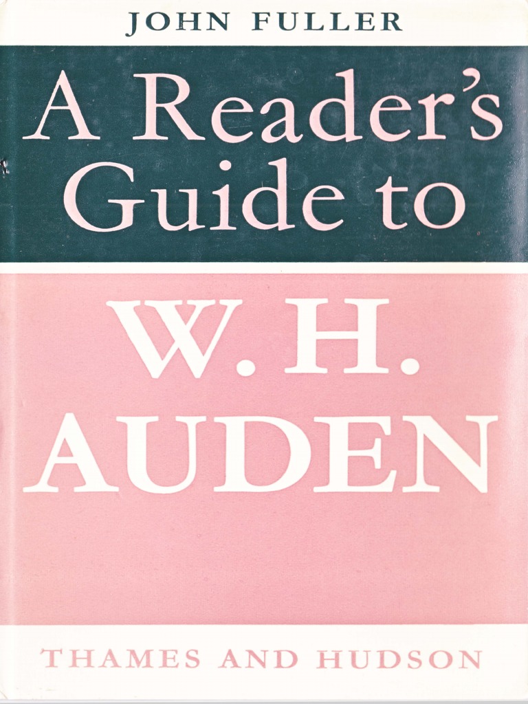 goodbuyer Fuller, John - A Reader's Guide To W.H. Auden - 1970 | PDF | T. S.