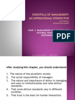 Chap. 2. Management and Society: The External Environment, Social Responsibility, and Ethics