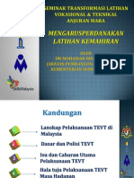 Mengarusperdanakan Latihan Kemahiran (KSM)