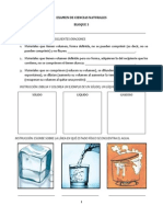 Examen de Ciencias Naturales