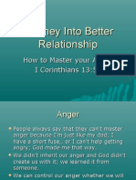 Journey Into Better Relationship - Master your anger