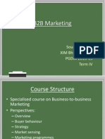 B2B Marketing Course Structure and Assessment Details