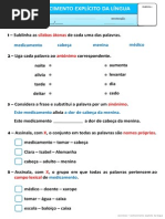 Exercícios Gramaticais III