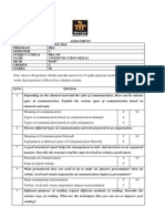 Assignment Drive SPRING 2014 Program BBA Semester 1 Subject Code & Name BBA 101 Communication Skills BK Id B1497 Credits 4 Marks 60