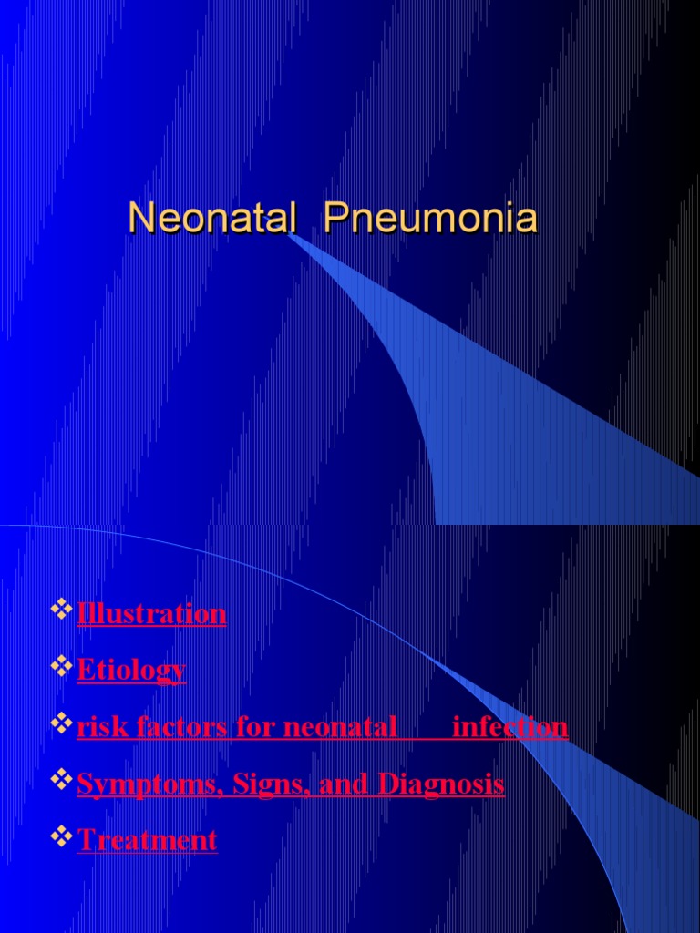 Sample case study neonatal pneumonia