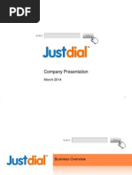 Justdial Company Presentation