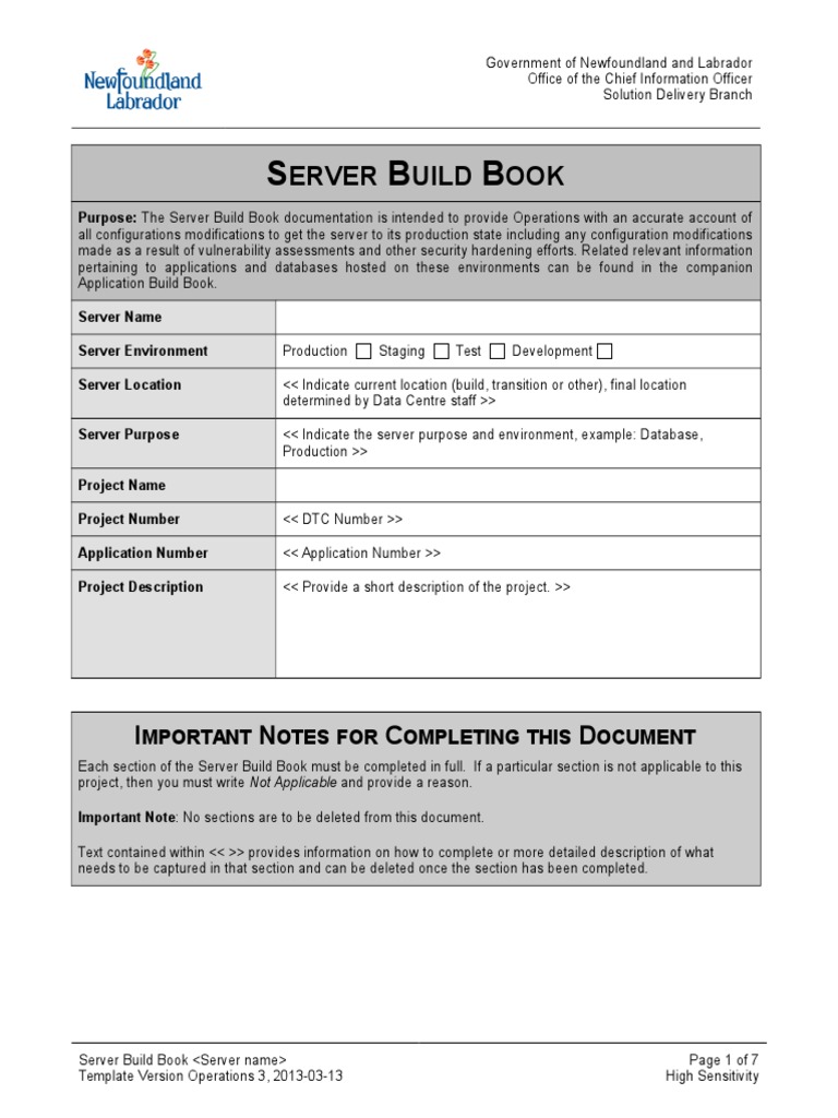 Server Build Books Bb Template System Software Cyberspace