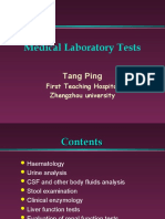 Medical Laboratory Tests: Tang Ping
